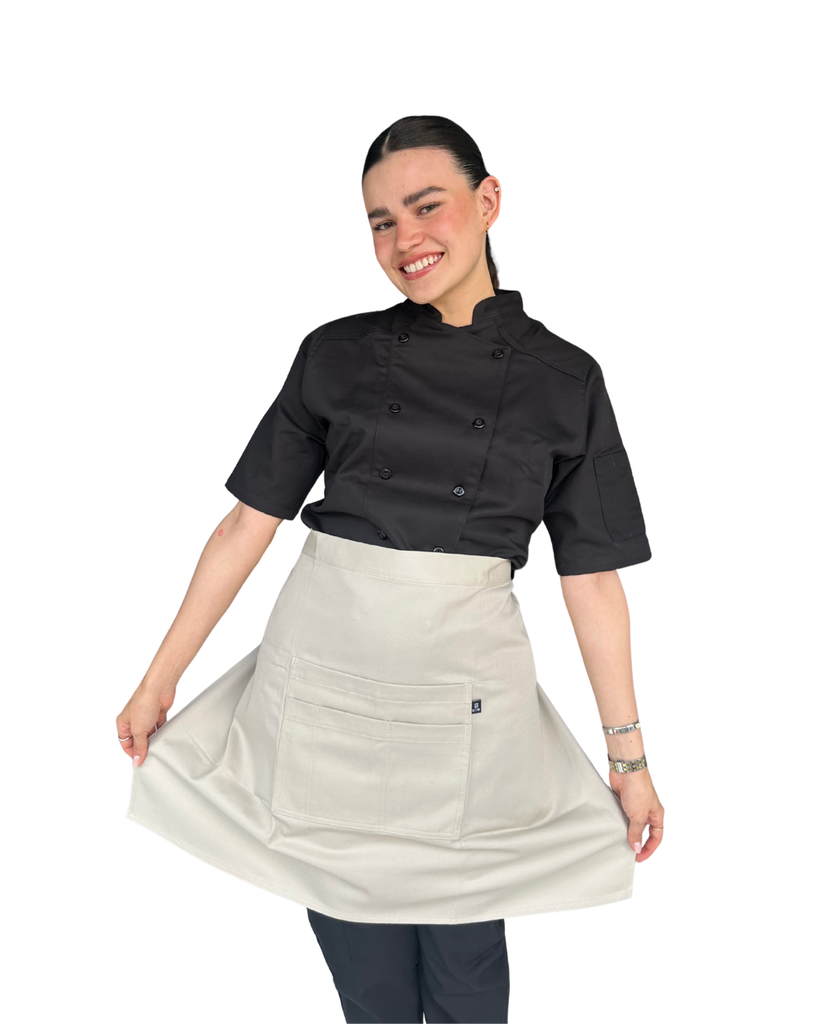zittro Medio mandil delantal chef Beige. R92302-222