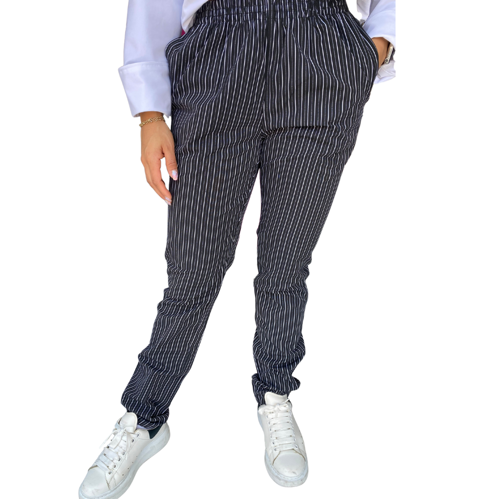 zittro Pantalón Chef De Rayas Mujer. 