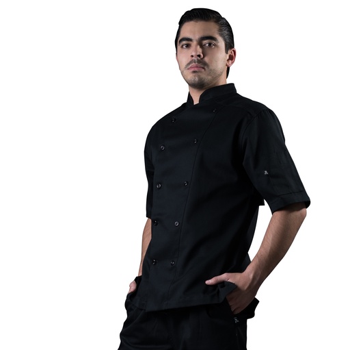 [R90102-001 16] zittro Filipina chef MC negro R90102-001 (16)