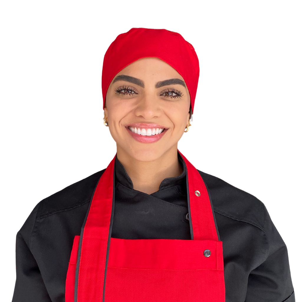 zittro Gorro de cocina cofia roja R93302-600